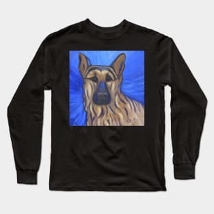 German Shepherd Abstract Long Sleeve T-Shirt